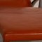 Rolf Benz Leather Armchair Orange Lounger, Image 3