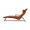 Rolf Benz Leather Armchair Orange Lounger, Image 11
