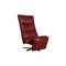 Ewald Schillig Leather Armchair Red Elec. Relaxation Function 1