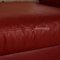 Stressless E600 Leather Sofa Red Three Seater Couch 4