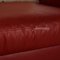 Stressless E600 Leather Sofa Red Three Seater Couch, Image 4