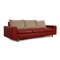 Stressless E600 Leather Sofa Red Three Seater Couch, Image 9