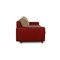 Stressless E600 Leather Sofa Red Three Seater Couch, Image 10