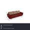 Stressless E600 Leather Sofa Red Three Seater Couch 2