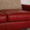 Stressless E600 Leather Sofa Red Three Seater Couch 3