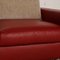 Stressless E600 Leather Sofa Red Two Seater Couch, Image 3