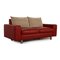 Stressless E600 Leather Sofa Red Two Seater Couch, Image 7