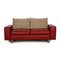 Stressless E600 Leather Sofa Red Two Seater Couch 1