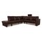 Gepade Cosmo 200 Leather Sofa Dark Brown Corner Sofa Couch 1
