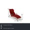 Rolf Benz 2600 Fabric Lounger Red New Cover 2