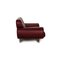 Laauser Leather Sofa Set Dark Red Two-Seater Couch, Set of 2 6