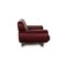 Laauser Leather Sofa Set Dark Red Two-Seater Couch, Set of 2, Image 6