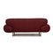 Laauser Leather Sofa Set Dark Red Two-Seater Couch, Set of 2, Image 7