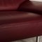 Laauser Leather Sofa Set Dark Red Two-Seater Couch, Set of 2 3