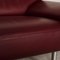 Laauser Leather Sofa Set Dark Red Two-Seater Couch, Set of 2, Image 3