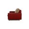 Divano Stressless E600 in pelle rossa a tre posti, set di 2, Immagine 11