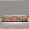 Beige 3-Seat Sectional Sofa from B&B Italia, 1970s, Set of 3 5