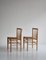 J80 Dining Chairs in Oak & Paperboard by Jørgen Bækmark, 1960s, Set of 6 5