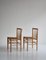 J80 Dining Chairs in Oak & Paperboard by Jørgen Bækmark, 1960s, Set of 6, Image 5
