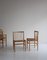 J80 Dining Chairs in Oak & Paperboard by Jørgen Bækmark, 1960s, Set of 6, Image 10