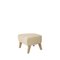 Sand and Natural Oak Sahco Zero Footstool by Lassen 2