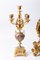 Louis XV Uhr aus vergoldeter Bronze & Cloisonné Emaille Uhr & Kerzenhalter, 3er Set 9