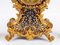 Louis XV Style Gilt Bronze & Cloisonné Enamel Clock & Candleholders, Set of 3 3