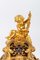 Reloj y candelabros estilo Luis XV de bronce dorado y esmalte cloisonné. Juego de 3, Imagen 12