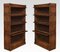 Oak 4-Sectional Bookcases, Set of 2 2