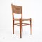 Italienische Stühle aus Holz & Stroh, 1960er, 2er Set 5