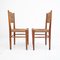 Italienische Stühle aus Holz & Stroh, 1960er, 2er Set 2