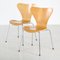 Sedia da scrivania modello 3107 di Arne Jacobsen per Fritz Hansen, Immagine 1