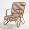 Bamboo & Rattan Lounge Chairs from Rohe Noordwolde, Set of 3 13