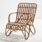 Bamboo & Rattan Lounge Chairs from Rohe Noordwolde, Set of 3, Image 13