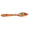 Spanish Traditional Hand-Painted Rustic Wood Spoon Artwork, 1970s, Image 1