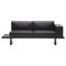 Refolo Modular Sofa in Wood and Black Leather by Charlotte Perriand for Cassina, Image 1