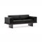 Refolo Modular Sofa in Wood and Black Leather by Charlotte Perriand for Cassina 2