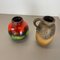 Vases Fat Lava en Poterie Multicolore par Scheurich, Allemagne, 1970s, Set de 2 17