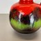 German Pottery Fat Lava Vases Multi-Color by Scheurich, 1970s, Set of 2 6