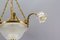 Four Light French Neoclassical Style Gilt Bronze and Glass Chandelier 6