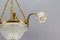 Four Light French Neoclassical Style Gilt Bronze and Glass Chandelier, Image 6