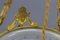 Lampadario a quattro luci in stile neoclassico in bronzo dorato e vetro, Immagine 11