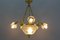 Four Light French Neoclassical Style Gilt Bronze and Glass Chandelier 13