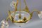 Four Light French Neoclassical Style Gilt Bronze and Glass Chandelier, Image 10