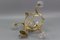 Vergoldeter Bronze & Glas Kronleuchter mit Vier Leuchten im Neoklassizistischen Stil 15