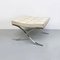 Mid-Century talian Barcelona Pouf by Mies Van Der Rohe for Knoll, 1970s 3