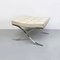 Mid-Century talian Barcelona Pouf by Mies Van Der Rohe for Knoll, 1970s, Image 3