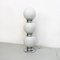 Italian Space Age Opaline Glass and Chromed Steel Floor Lamp, 1970s 6