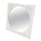 Italian Post Modern Round Shape Mirror With Square Plastic Frame, 1980s 1