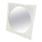 Italian Post Modern Round Shape Mirror With Square Plastic Frame, 1980s, Image 1